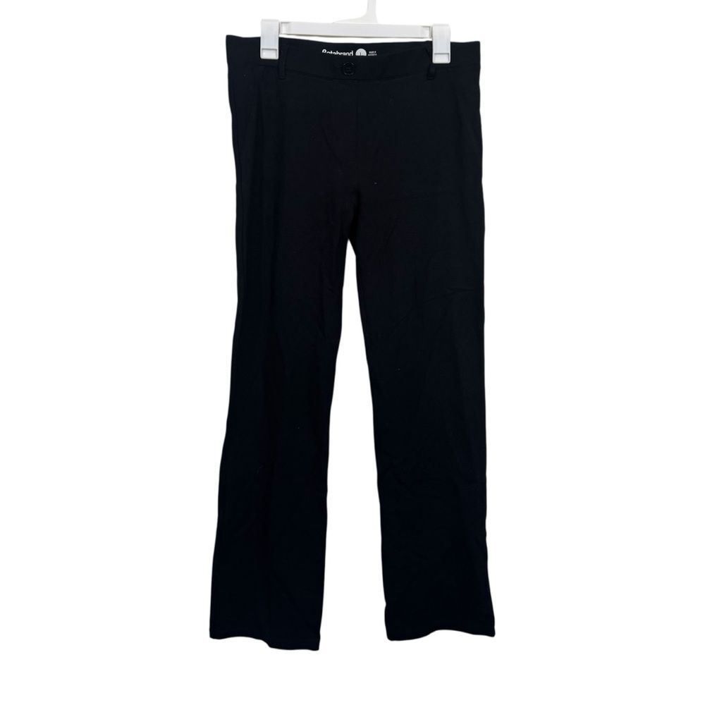 Betabrand Black Straight Leg Comfort Dress Pants